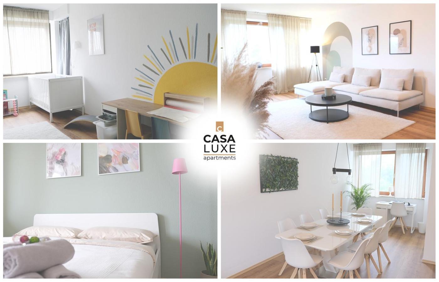 Casa Luxe - 120Qm - Zentral - Familienfreundlich - Parkplatz - 5Km Zum Legoland Appartement Günzburg Buitenkant foto